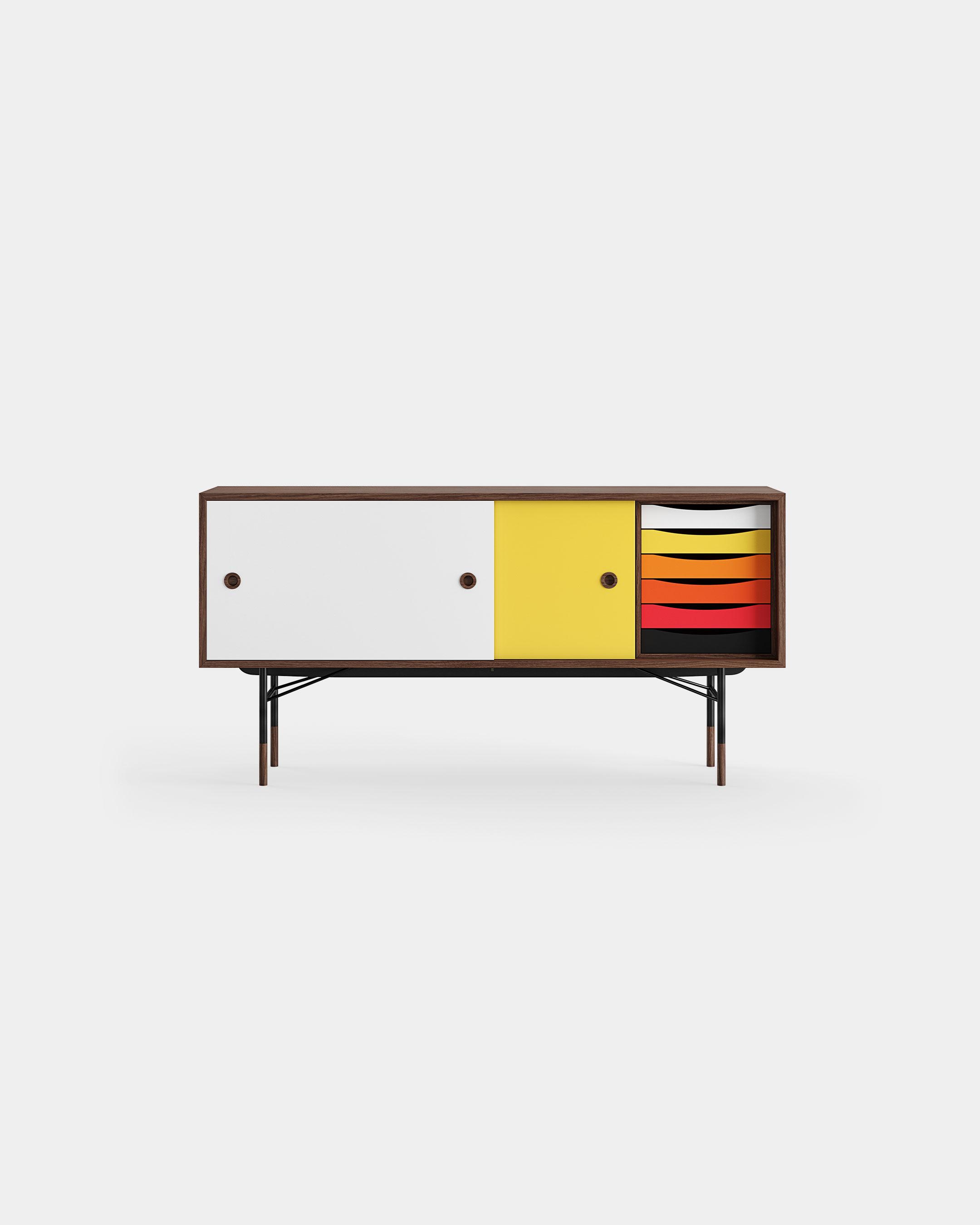 Sideboard Yellow / White